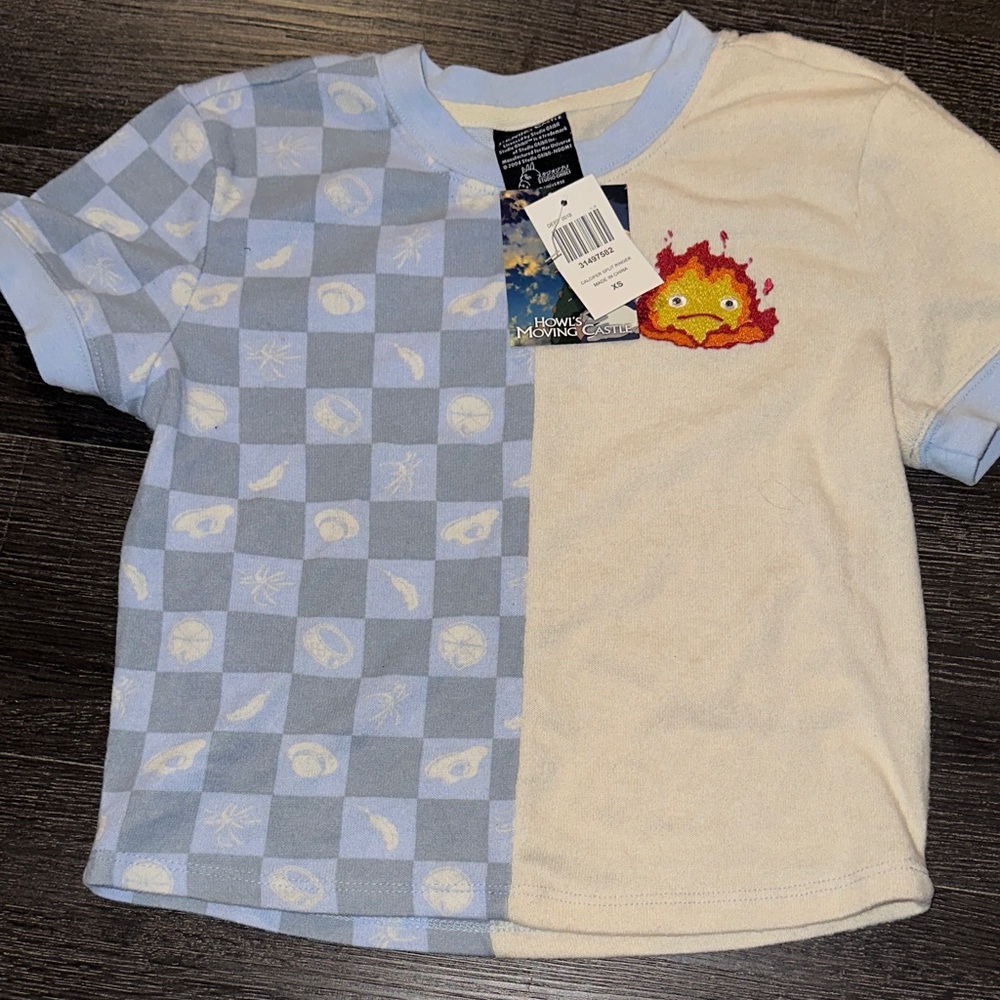 Her Universe Studio Ghibli Howls Moving Castle Calcifer Baby Tee